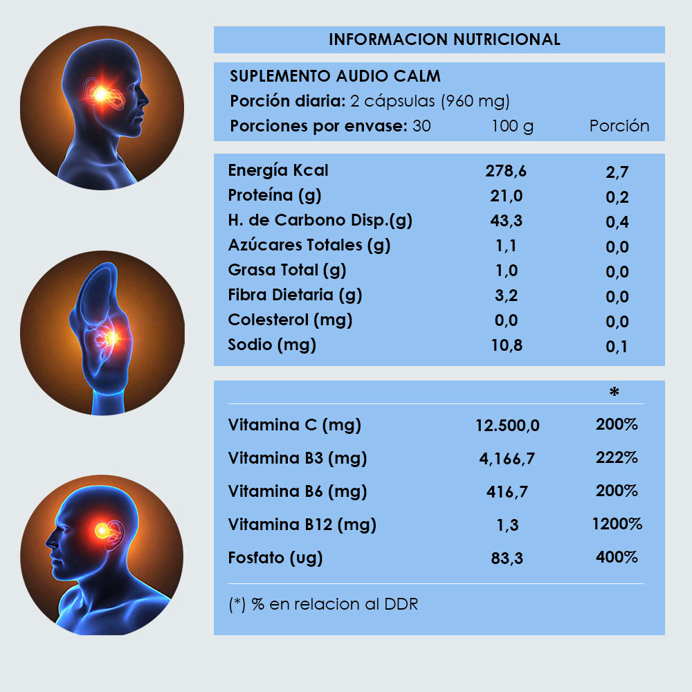 AudioCalm Suplemento para el Tinnitus